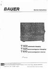 Bauer T 502 manual. Camera Instructions.